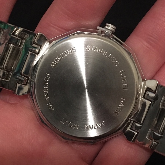 VINTAGE JAPAN MOVT Men’s Silver Tone Watch - Picture 7 of 9